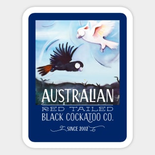 Australian Red-Tailed Black Cockatoo Sticker